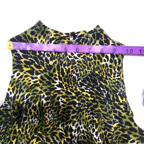 Women's Animal Print Maxi Sleeveless Long Dress Party Gown- XS/S - Picture 9 of 15